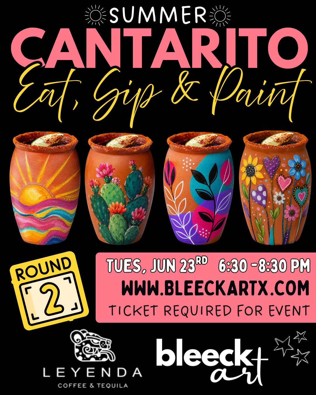 ROUND 2! Cantarito Eat, Sip, & Paint Night